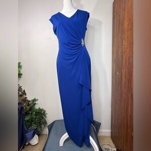 Enfocus petite Elegant Blue Evening Dress